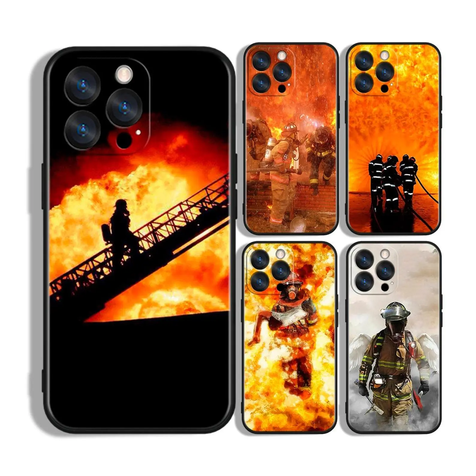 Firefighter Heroes Rescue Team Protective Phone Case - Compatible with iPhone 11–17 Pro Max/Plus series and Samsung Galaxy S23–S25 series