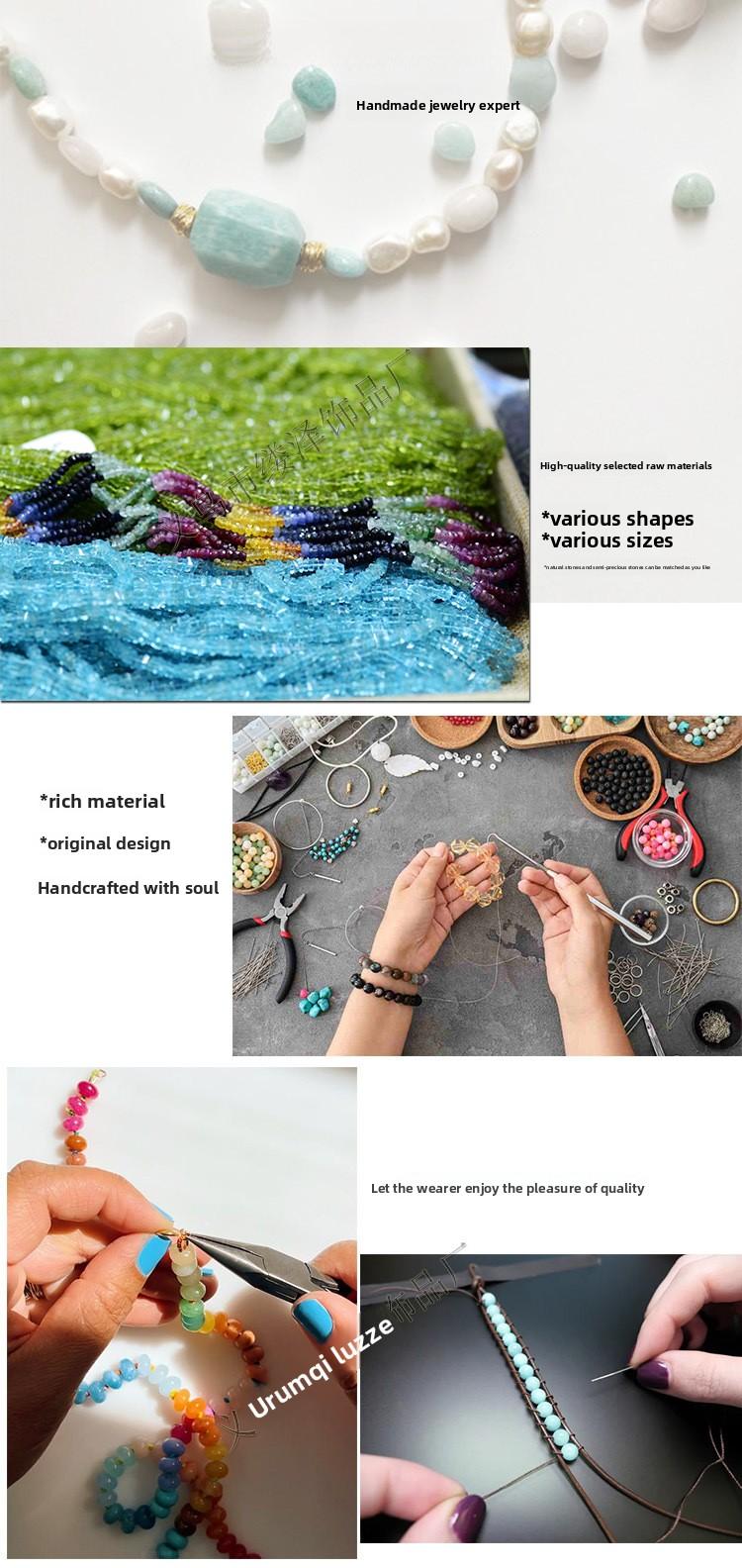 Natural Stone and Metal Pendant Necklace – Gold-Tone Copper – Stylish Layered Jewelry for Daily Wear