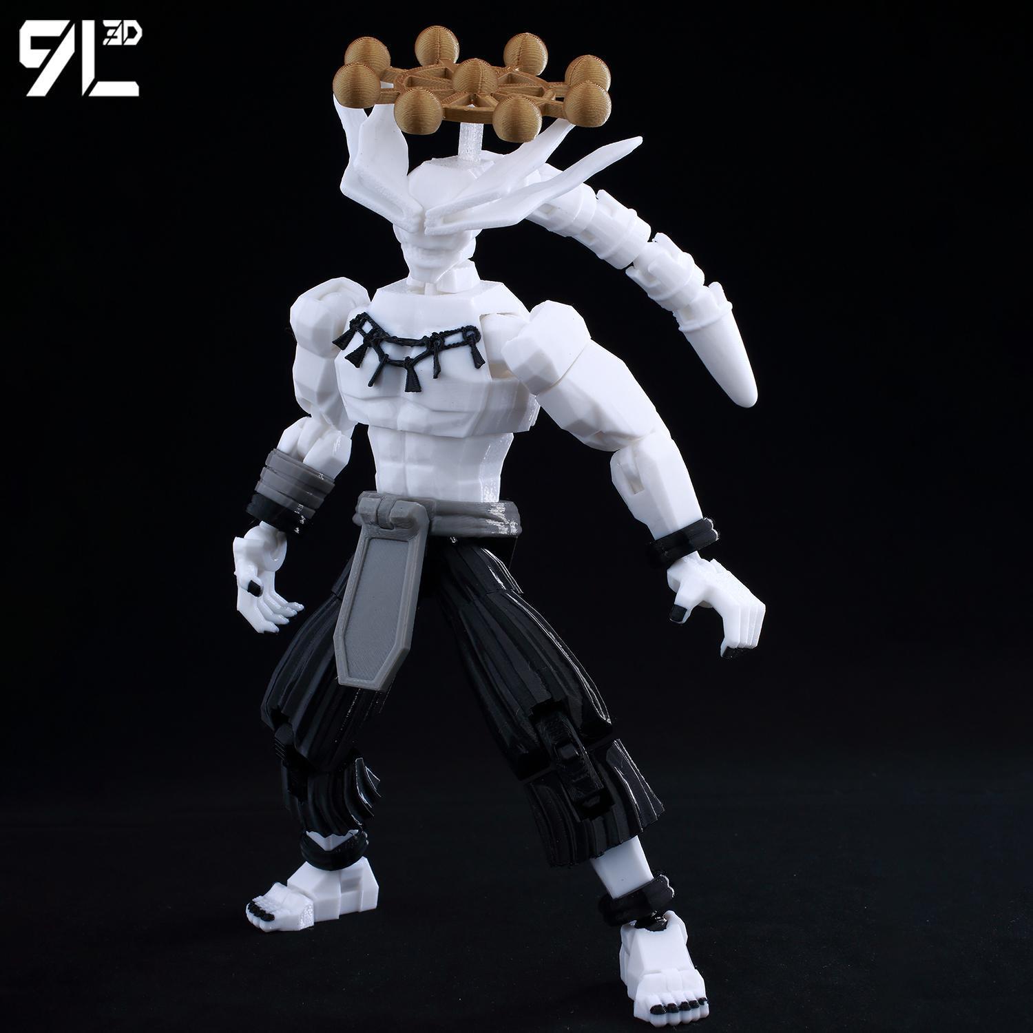 9L 3D Printed One Piece Roronoa Zoro Lucky Dummy 13 Movable Shapeshift Action Figures Mannequin Toys for Anime Lovers