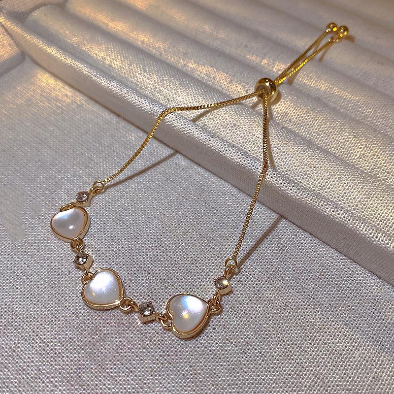 Exquisite Opal Tulip Zircon Bracelet for Women Fashionable Personalized Daily Accessory Party Jewelry Birthday Anniversary Gifts