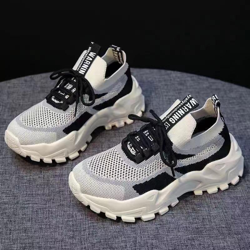New fashion women's sports shoes, running shoes, lightweight casual shoes, non-slip soft-soled single shoes