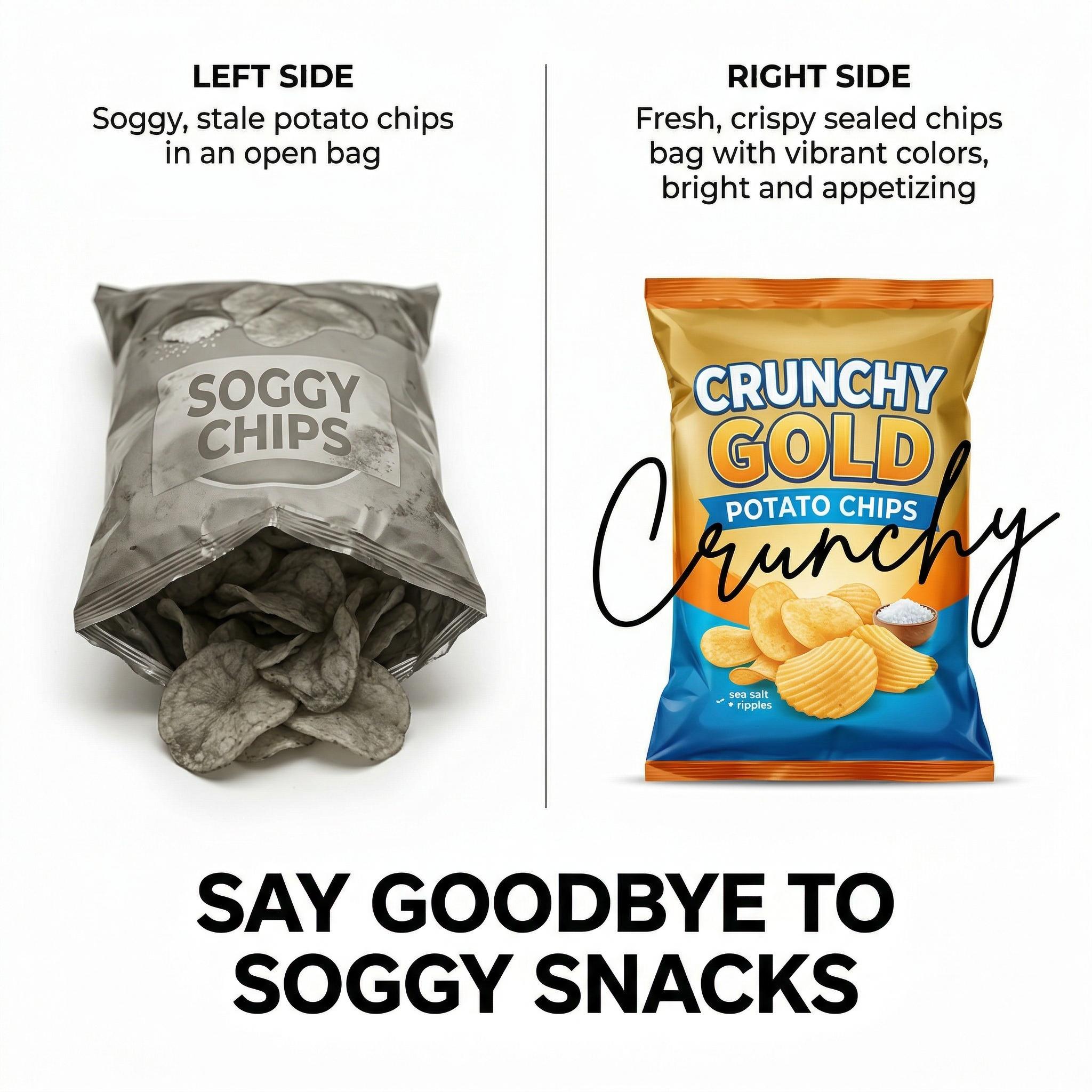 Pro 2-in-1 Mini Bag Sealer| Type-C Rechargeable & Magnetic| Keep Snacks Fresh & Crunchy Anywhere