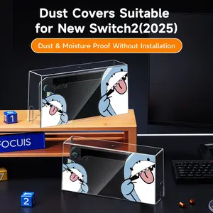 Acrylic Protective Cover for Switch/NS/OLED, Dustproof Anti - Scratch Protective Case with Cartoon Style, Fashionable Durable Multi - purpose Storage Box for Game Playersv