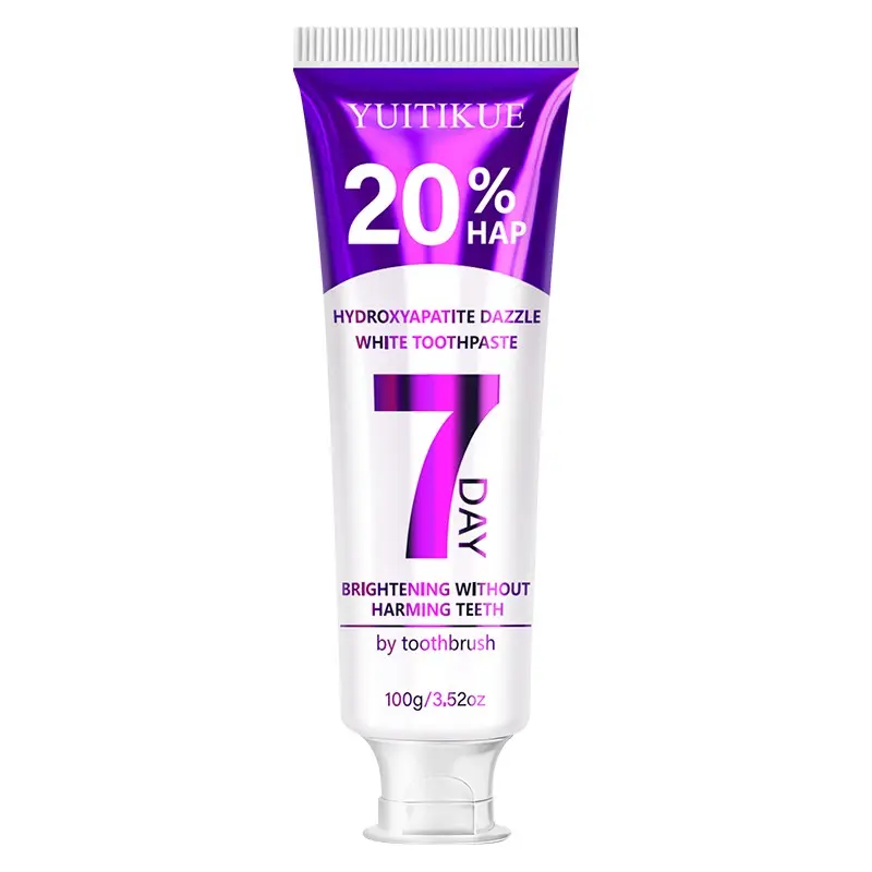 Yuitikue Brightening Toothpaste 100g, Glycerin & Coconut Oil, Rich Foam, Deep Cleans Teeth Gaps, Reduces Stains, Daily Oral Care
