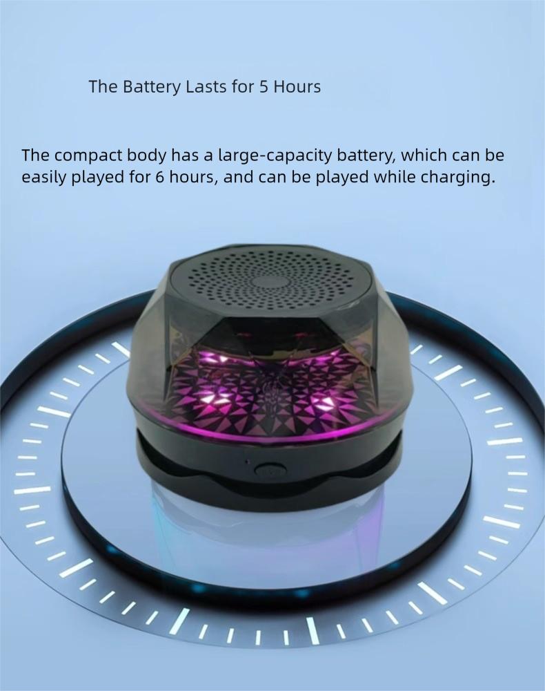 Magnetic Wireless Bluetooth Speaker Lamp - Mini Subwoofer, Gaming & Mobile Phone Stand Speaker - Gift