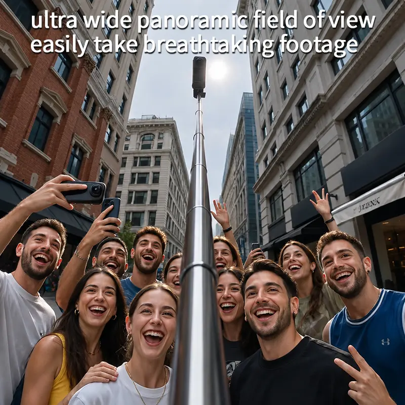 X5 Pro Action Camera Bundle, Front & Rear Dual Cameras with 200° Wide Angle Lens, 4MP Sensor, 16x Optical Zoom, 2.0-Inch Screen, 1500mAh Battery (4H Continuous Recording), Includes Selfie Stick, TF Card, USB Cable, Lanyard & Adapter, Supports Slow Motion