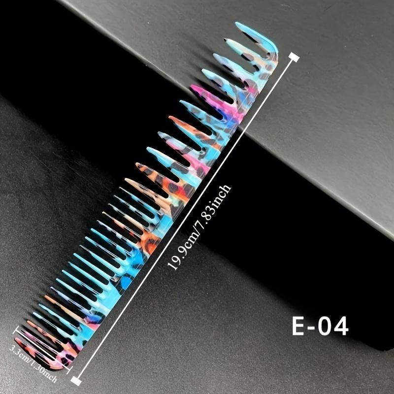 Colorful Hair Comb Set, 6 Counts/set Dry & Wet Hair Comb, Anti-static Hair Styling Comb, Professional Hair Styling Tool for Salon & Barber Shop, Hair Care Tool