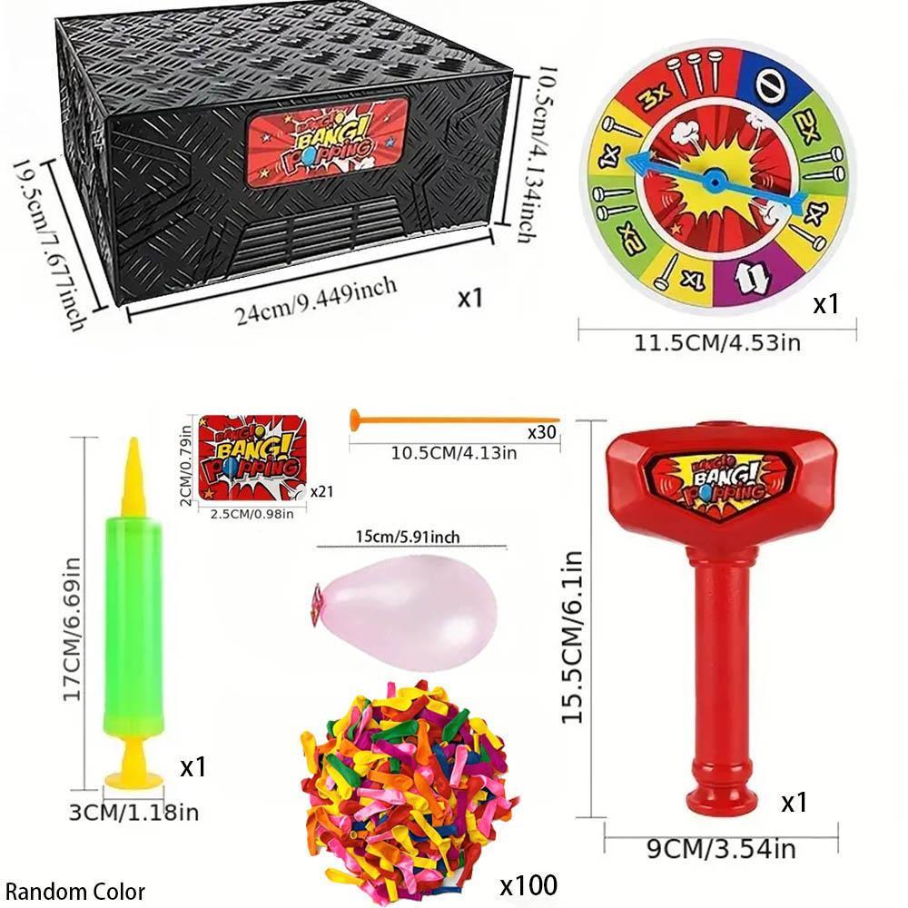 Stimulating Multiplayer Board Game - Bursting Balloons Tabletop Interactive Game, Stress Relief Toy for Teens & Adults