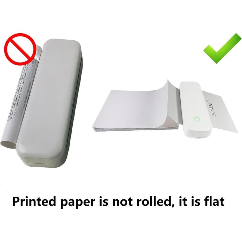 200 pages, BPS free, thermal printer paper 8.5 x 11, letter, folded, continuous, perforated, quick dry for pen, . For , Peripage, Munbyn, Jadens, Hprt, (lasting 3 )