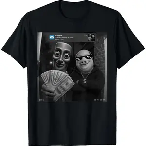 100% Cotton Tung Tung Tung Sahur John Pork There is Motion at Your Front Door Meme Brainrot T-Shirt Funny Graphic Tees vintage t