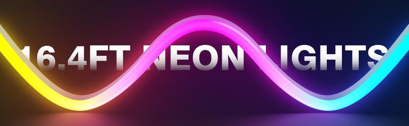 SINLEY Led Neon Rope Lights 200FT,Control with App/Remote,Flexible Led Rope Lights,Multiple Modes,IP68 Outdoor RGB Neon Lights Waterproof,Music Sync Gaming Led Strip Lights for Bedroom Indoor