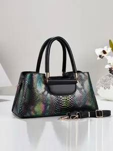 Fashion Snake Print Retro Crossbody Handbag, Multi-Functional Large Capacity, Stylish Design, Perfect for Travel and Shopping
