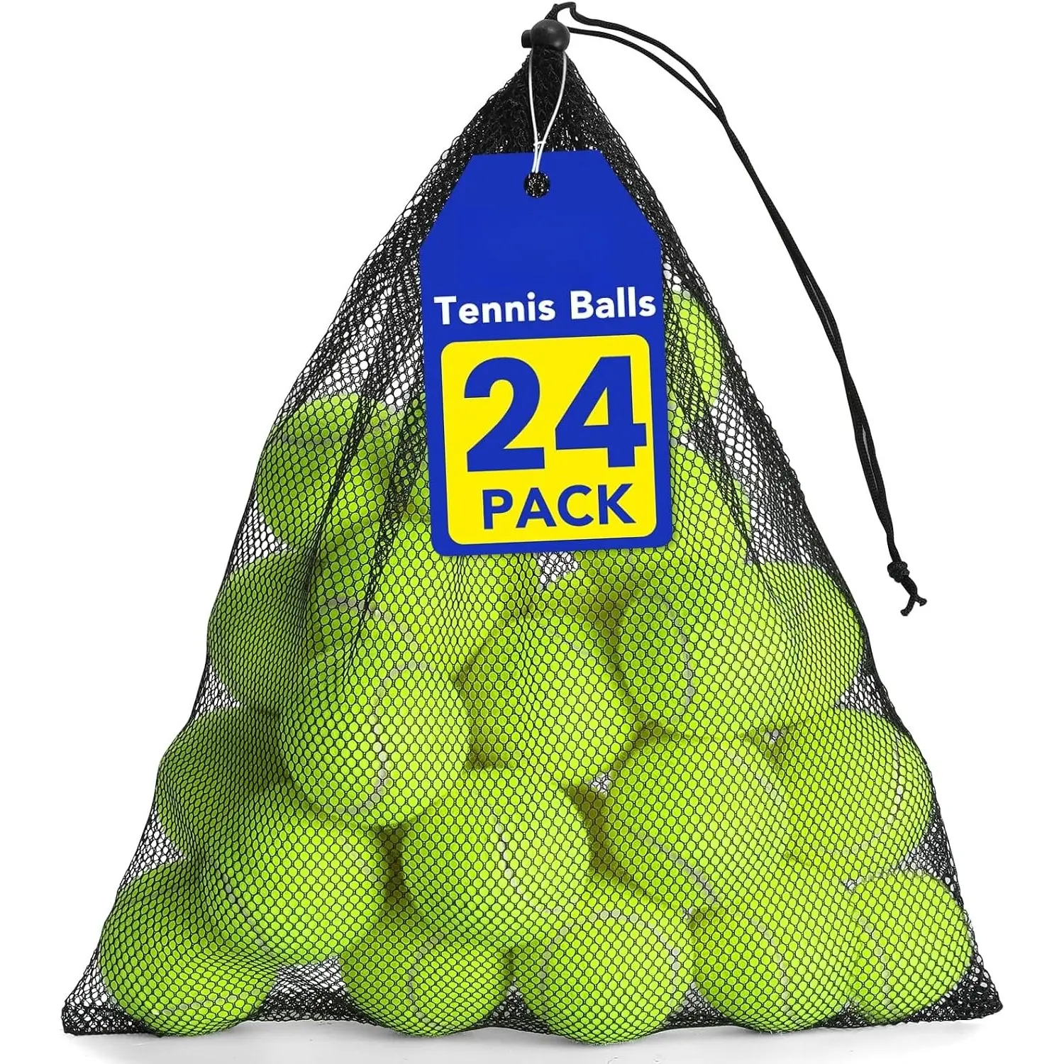Tennis Balls, 24/36 Pack Bulk Tennis Balls Pressureless Tennis Ball, Come with Mesh Bag for Easy Transport,Pet Dog Playing Balls, Good for Beginner Training Ball
