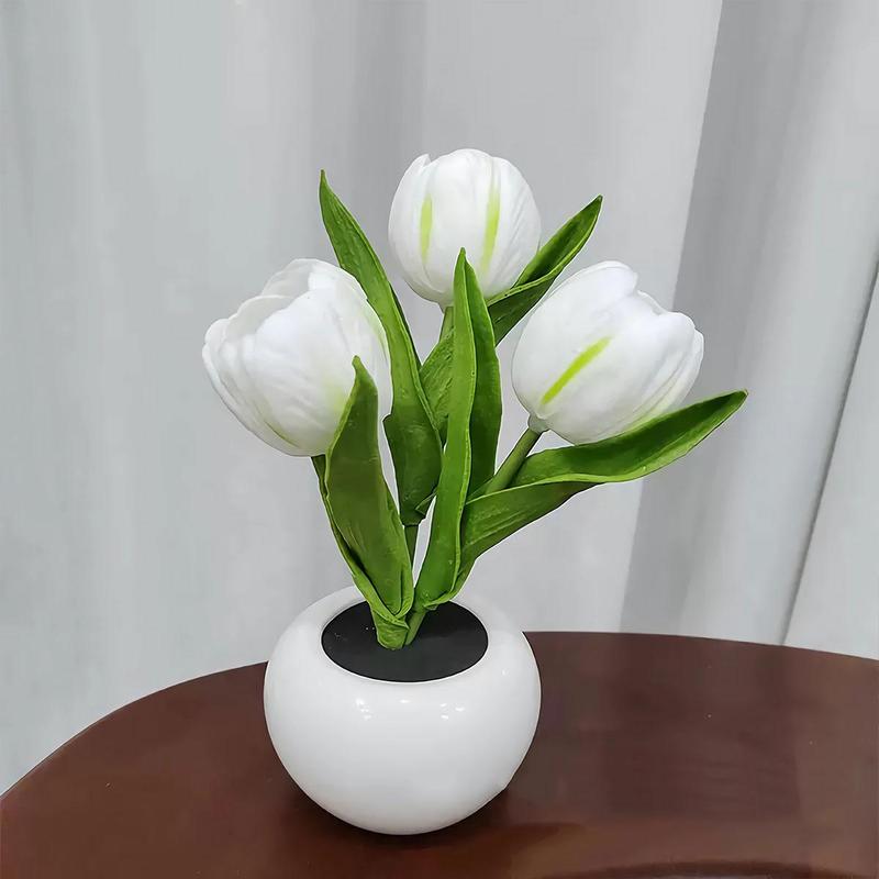 Tulip LED Night Light with Vase, Simulated Tulip Table Lamp for Home and Living Room Decor, Color-Changing Mood Light, Christmas Gift for Girlfriend #TOP PICKS