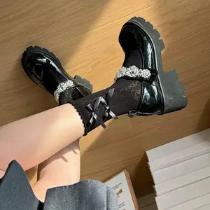 Women's Summer Socks Japanese Girl Cute Sweet Ruffle Cotton Lolita Style Princess Socks High Quality 2 Pairs