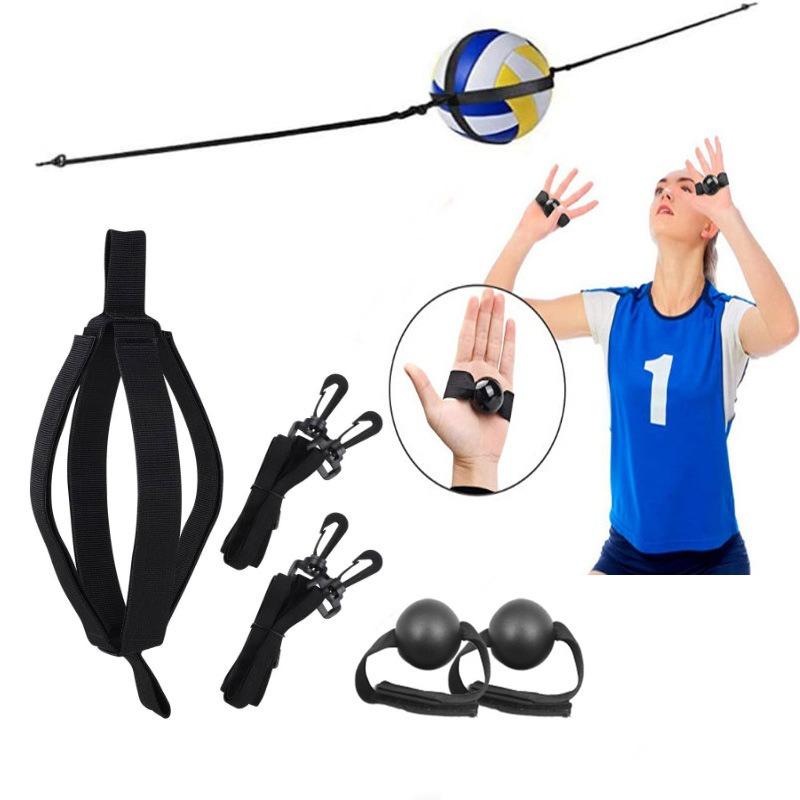 Volleyball Rebound Belt Trainer Elastic Cords Solo Practice for Serves Spiking Defense Indoor Beach Training