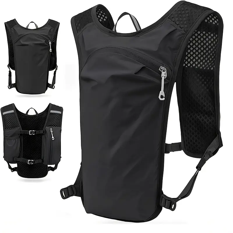 1pc Quick-Dry Double Shoulder Hydration Vest - Breathable Sports Water Bag Backpack for Running, Hiking, Cycling - Off-Road Bicycle Drinking Bag Mountaineering Pack