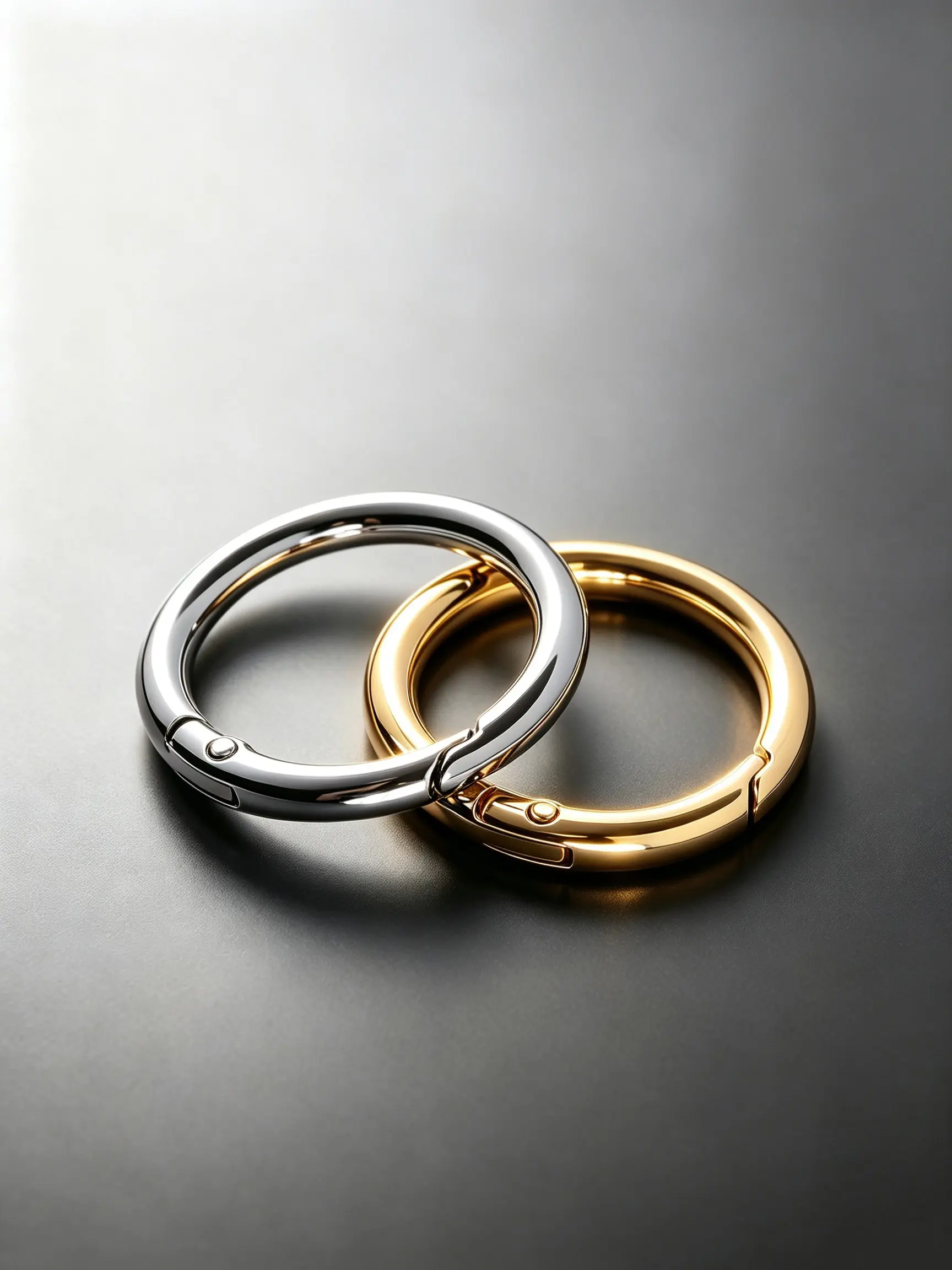 10/20/50pcs Spring O Rings Keychain Clasp, Metal Spring Round Carabiner, Openable Circular Ring for Handbag Strap, Key, Bag Chain Accessories