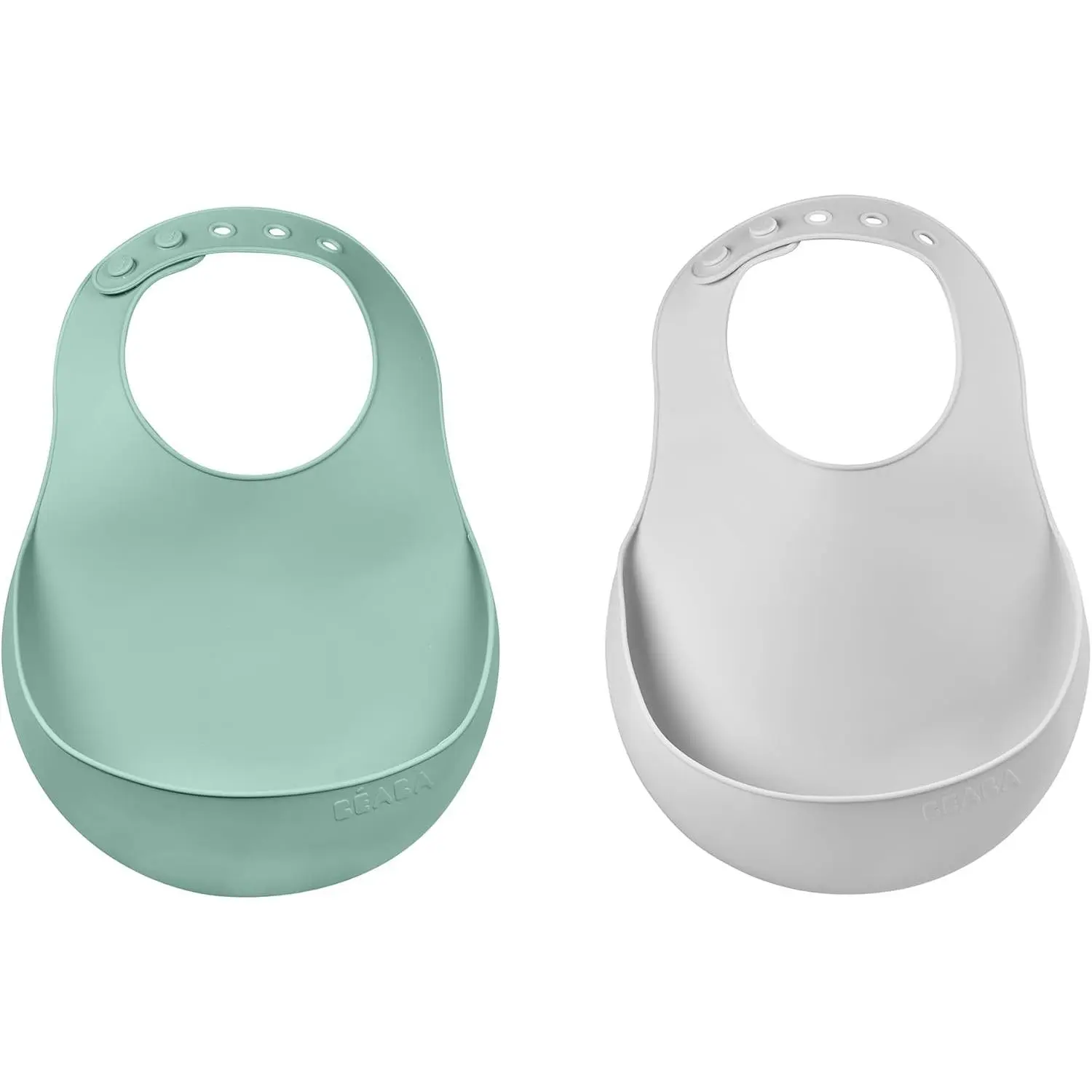 Silicone Baby Bib, Baby Bibs with Baby Food Catcher, Baby Boy Bibs Baby Girl Bibs, Baby Essentials Feeding, 2 Pack