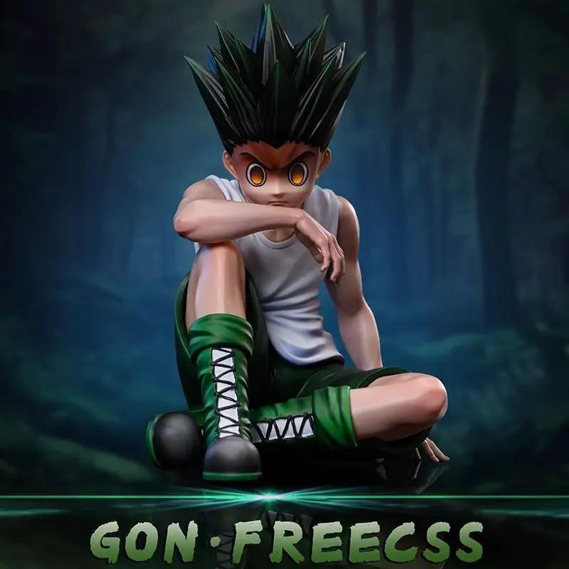 Full-Time Hunter Gon Freecss & Killua Zoldyck Figure, Anime Collectible Figurine, Desktop Decor, Full-Time Hunter Merchandise, Anime Trendy Toy