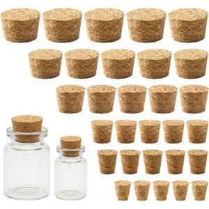 30 count  Corks Stoppers,  Sizes Cork for Bottles, Soft  Tapered for DIY Projects, Airtight Sealing for  Bottles & Laboratory