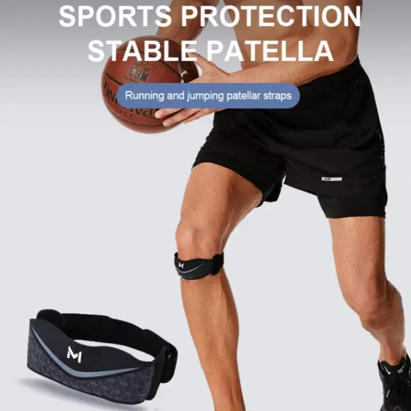 Adjustable Patella Knee Strap, Dual Buckle Patellar Tendon Support Band, Compression Knee Brace for Running, Basketball & Workout