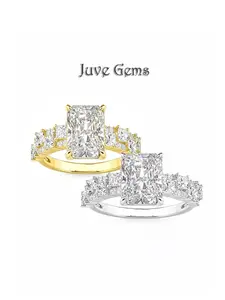 Light Luxury Rectangular Cut Artificial Zircon Ring with a Premium Feel, Perfect for Dates, Parties, Weddings, and Proposals. An Ideal Birthday Gift for Girlfriend or Bestie — High-Quality Jewelry for Women.