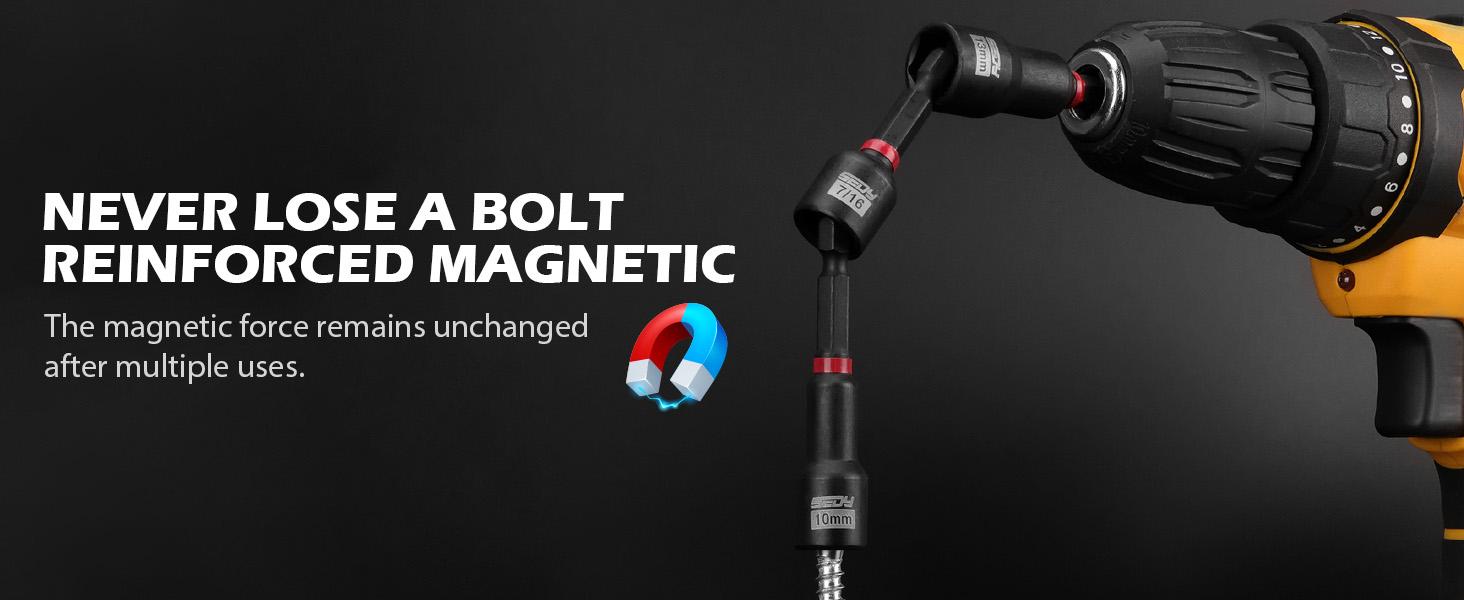 80-Piece Premium Magnetic Impact Nut Driver Set Metric & SAE with Socket Adapters, Bit Holder, Wing Nut Driver, Universal Sockets, Quick Release Extension, Power Bits