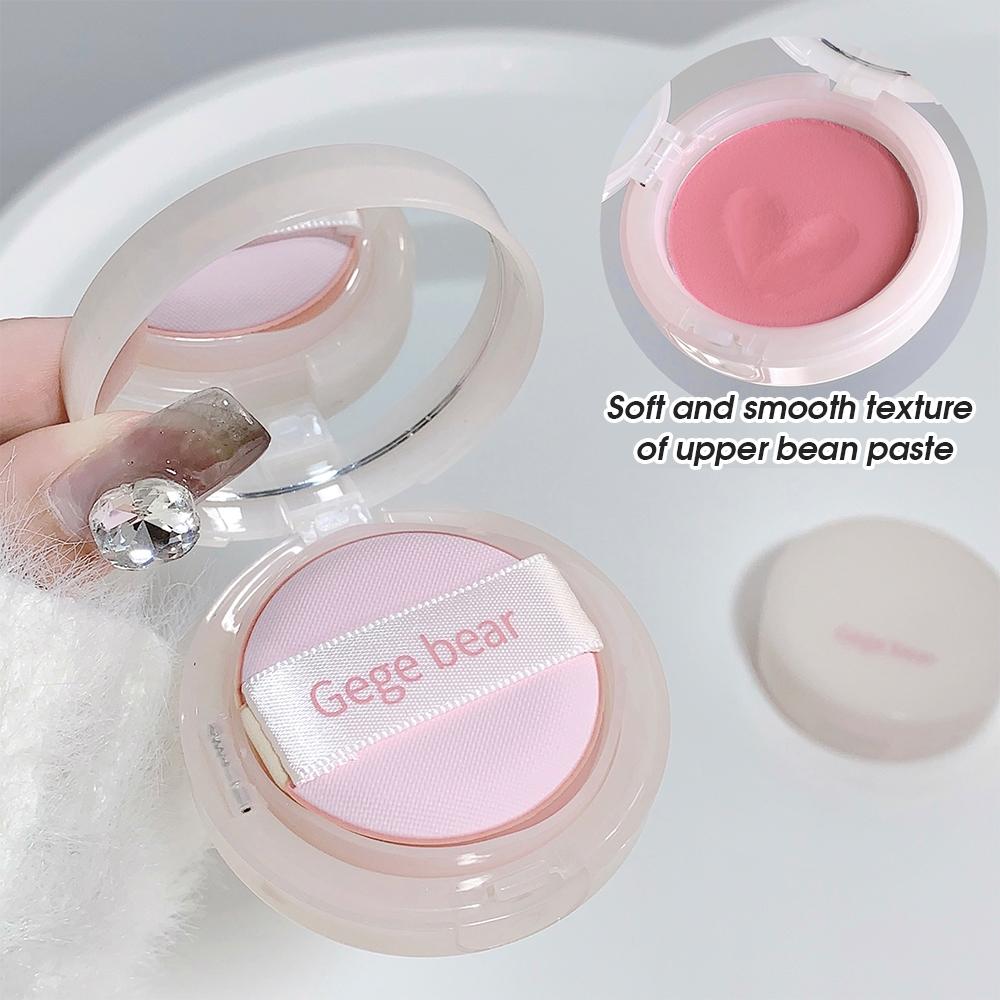 Long Lasting Air Cushion Blush, Single Color Makeup Blusher Palette, Suitable for All Skins, Cosmetic, Lightweight Natural Look