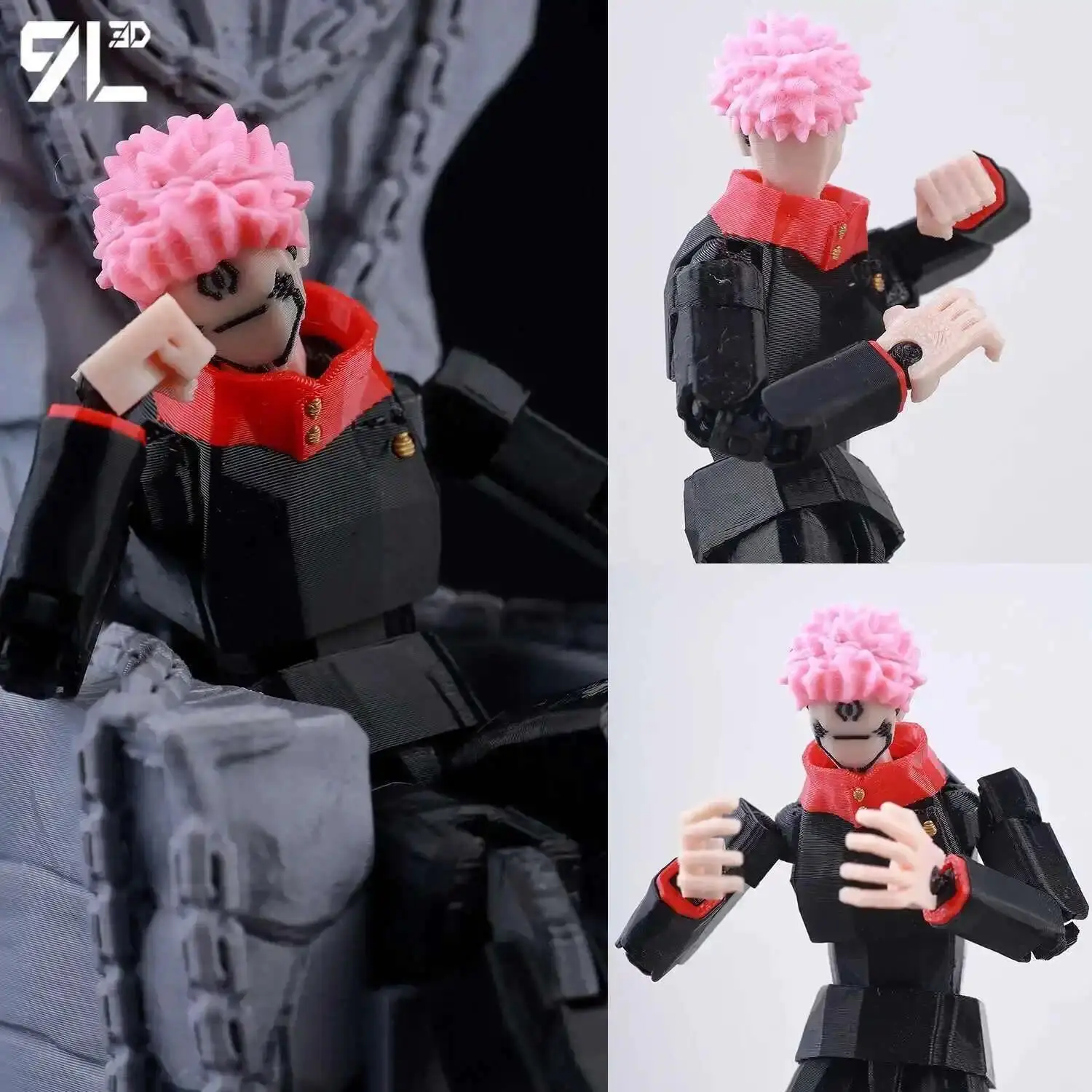 2026 new 9L3D Printed Jujutsu Kaisen Ryomen Sukuna Lucky Dummy 13 Anime Multi-Jointed Shapeshift Toys Action Figures Mannequin Model