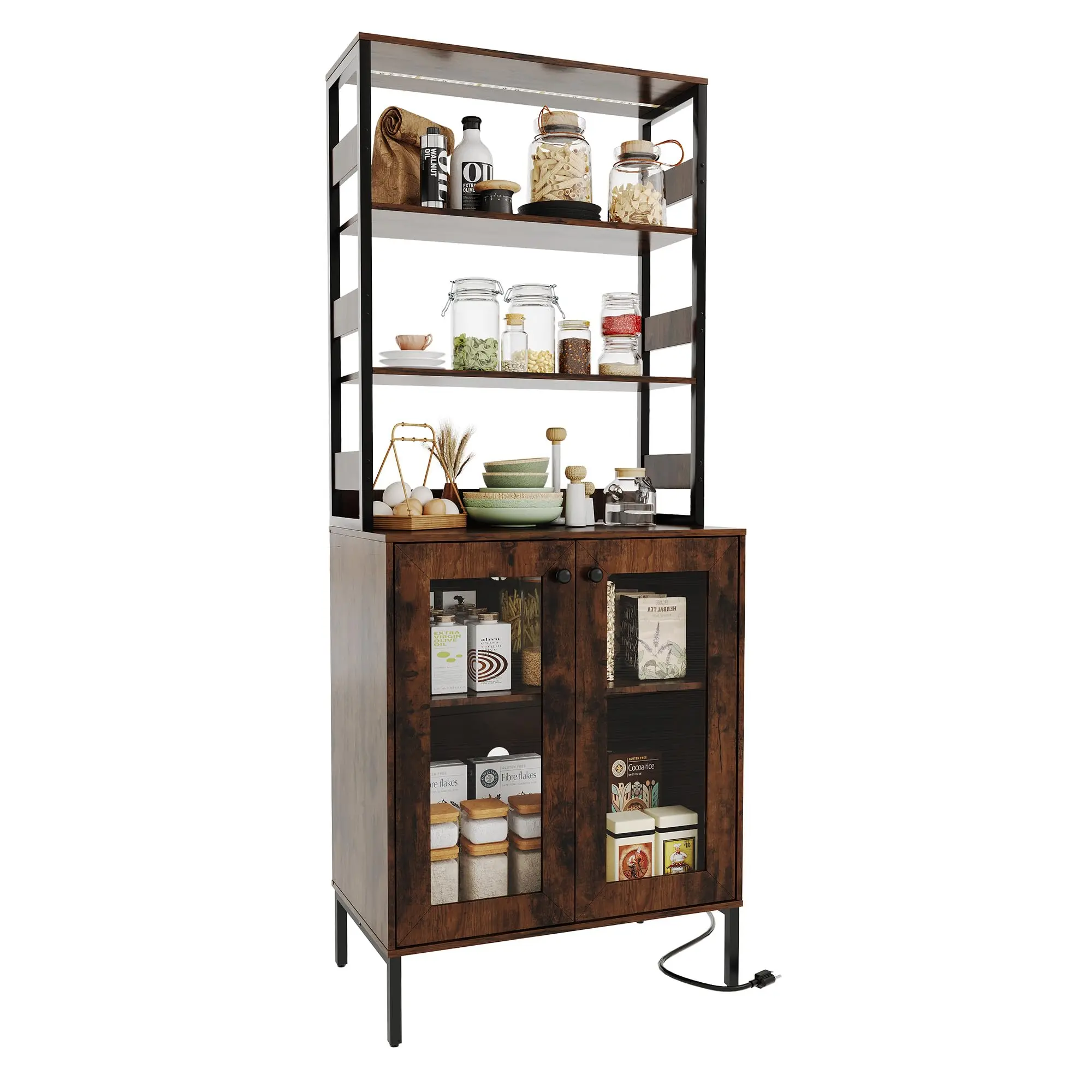 Tempered Glass Door Brown