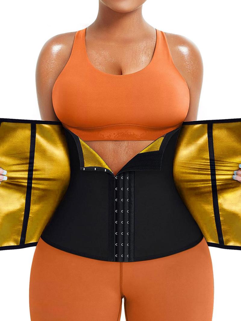 Women's Plain Zipper Waist Trainer, Basic Tummy Control Hook Closure Fajas Colombianas Shaper, Summer Outfits 2026, Women's Tummy Control Clothing