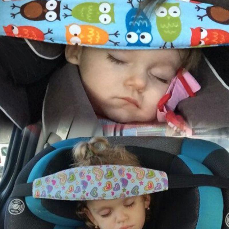 Creative Cute Cartoon Pattern Car Headrest Sleep Belt, 1 Count Car Safety Fixed Headrest Sleep Belt, Sleeping Strap for Car Seat, Car Seat Attachment, Car Interior Accessories