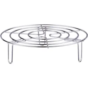 Steam Rack, Heavy Duty Steaming Rack Stand, Stainless Steel Round Steamer Cooling Rack Trivet, Pot Steamer Insert Food Stand, Steaming Cookware Accessories(SIZE:19.5cm/7.68in)