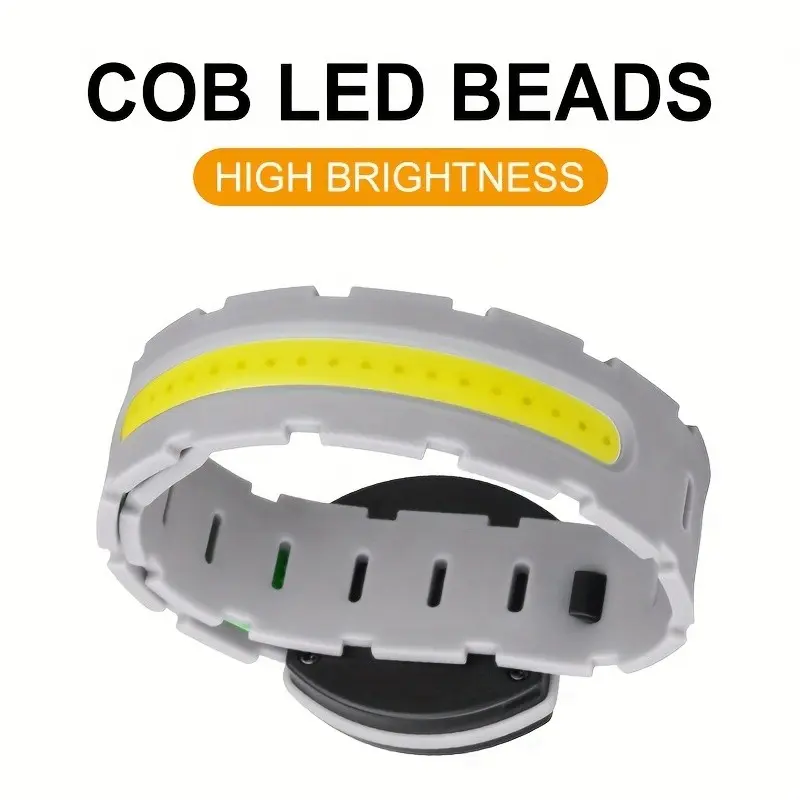 Multifunctional COB Running Light, Type-C Charging Wristband, Waterproof Sweatproof, Ideal for Outdoor Activities, Hiking, Camping, Night Riding