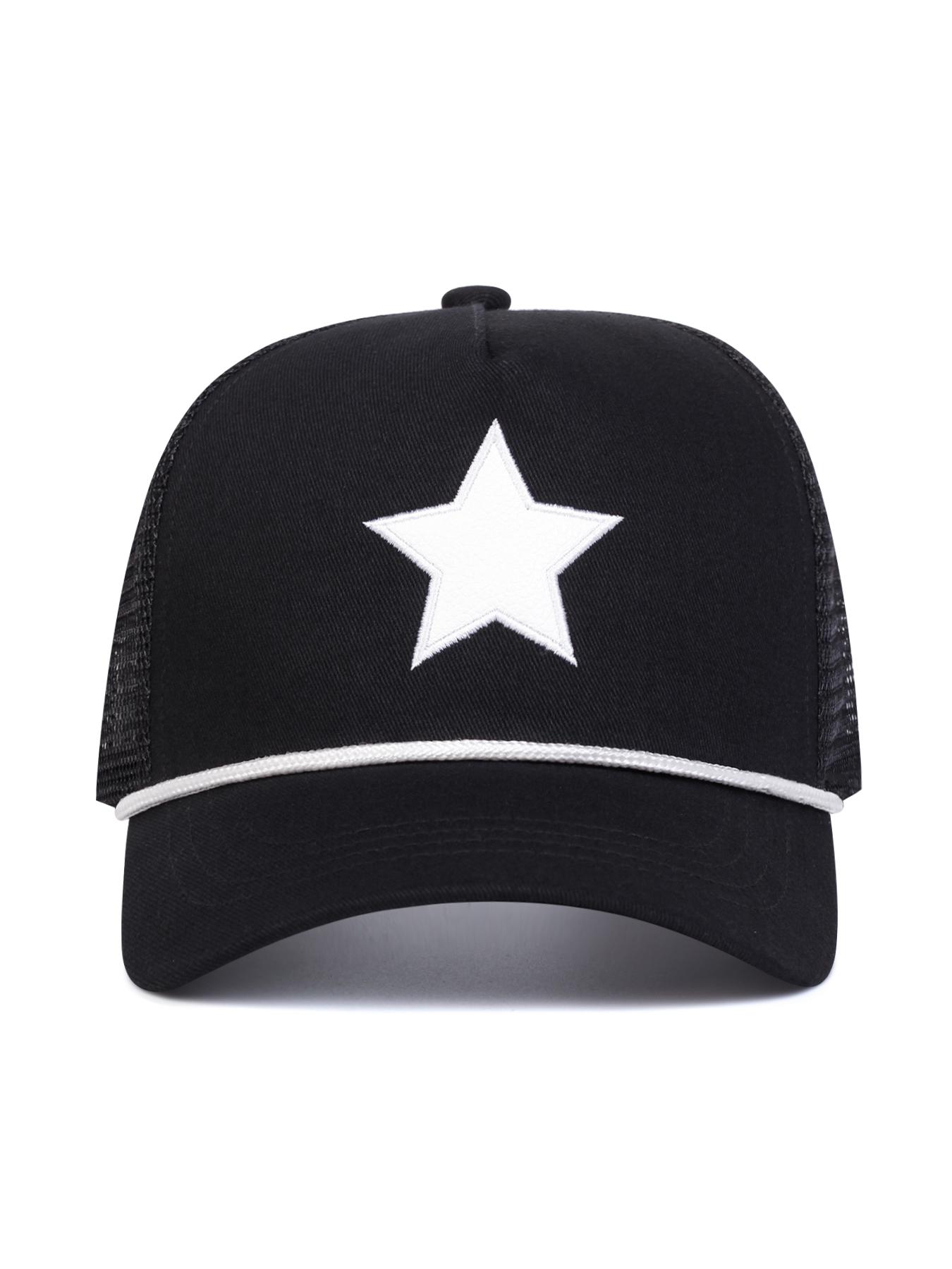 Star Pattern Trucker Hat, Casual Outdoor Sports Hat for Men & Women, Fashion Accessories for Daily Wear