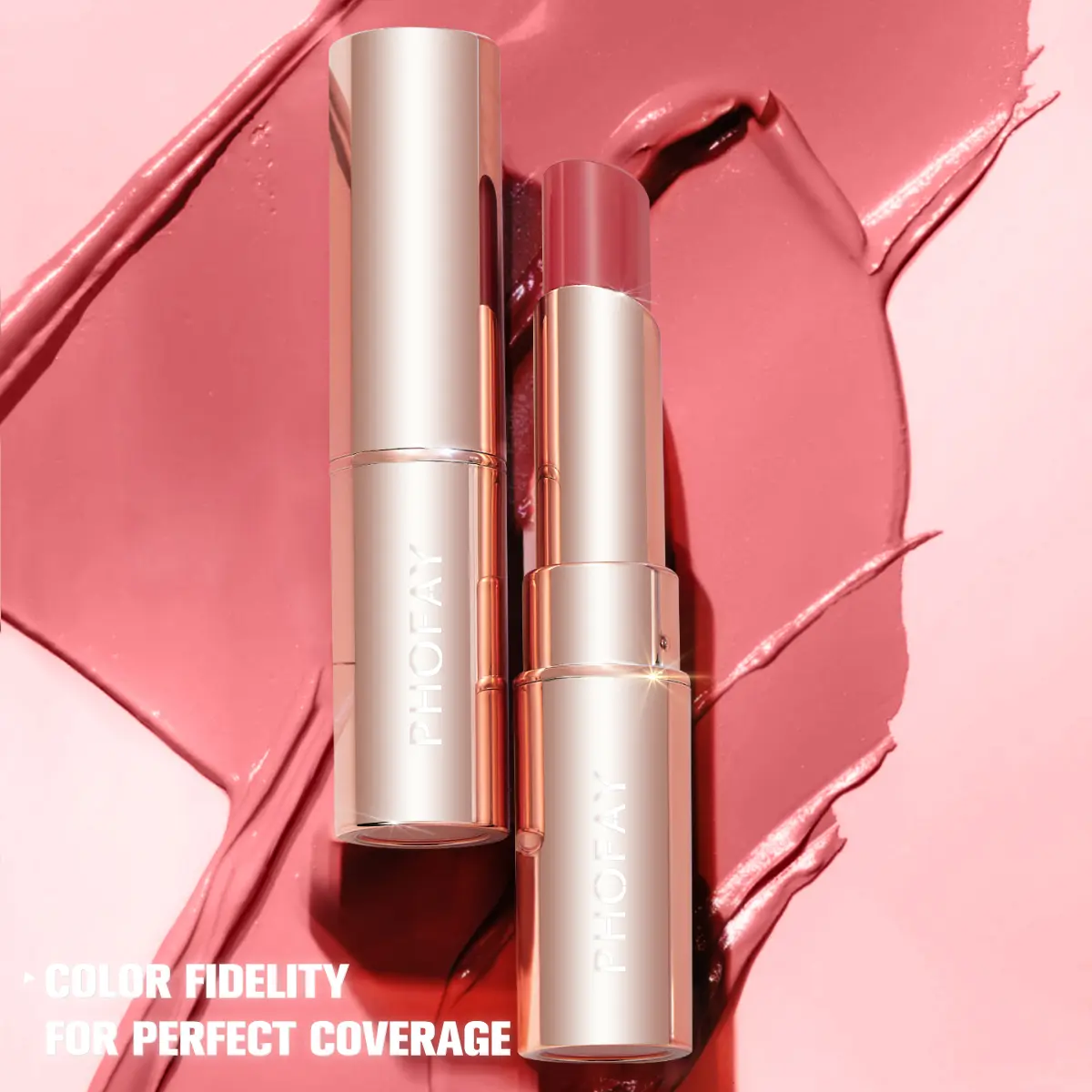 PHOFAY 3.5g Moisturizing Lipstick - Cosmetic Lip Care Moisturizer with Compact Design, Hydrating Formula, Long-Wearing Rich Pigment, Creamy Smooth Finish, Lightweight Comfort