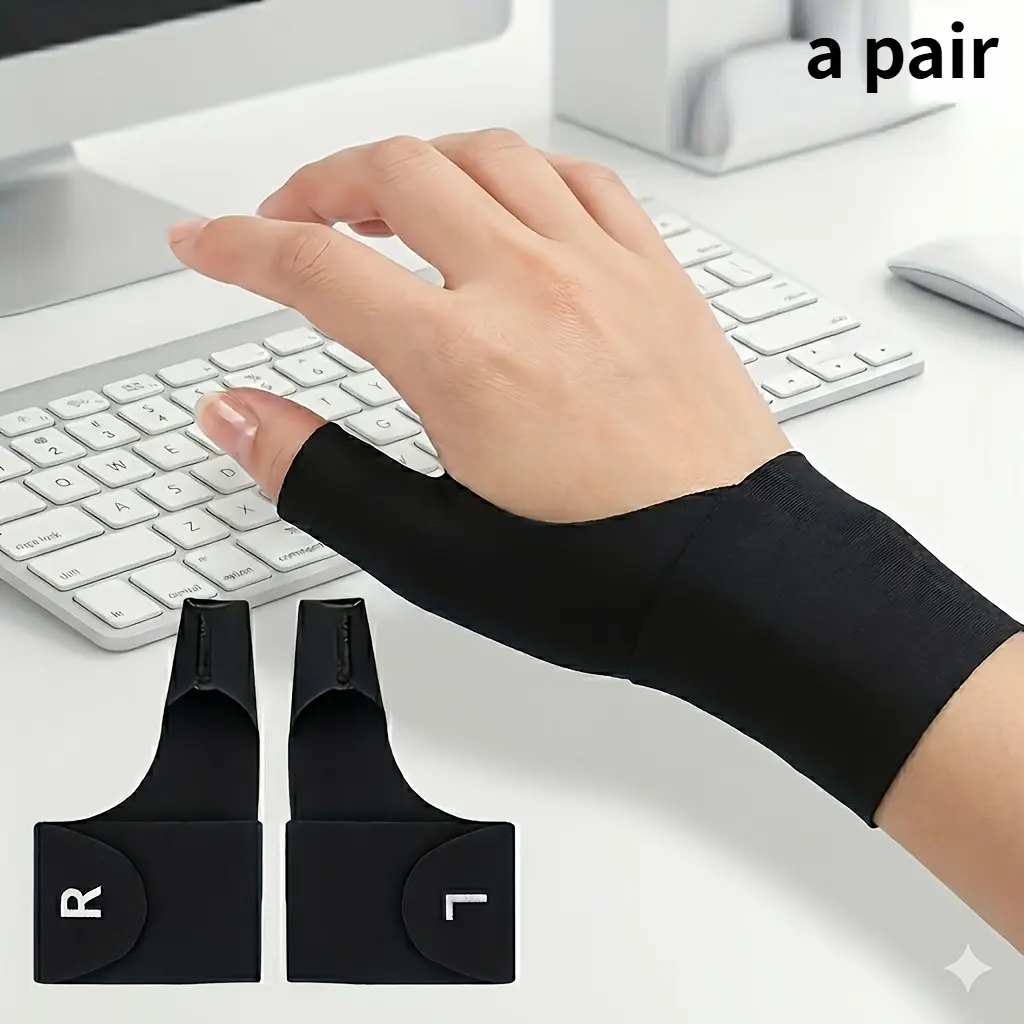 Adjustable Breathable Wrist Support Band, Ergonomic Finger Stabilizer, Adjustable Tension, Ideal for Typing, Repetitive Work, Anti-Slip Design