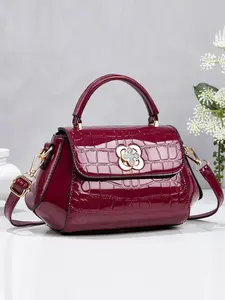 Crocodile Pattern Fashion Retro Crossbody Bag, Multifunctional Large Capacity Shoulder Bag, Stylish Design, Perfect for Travel and Shopping
