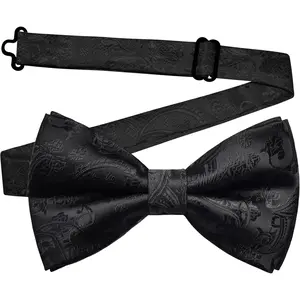 Bow Ties for Men Pre-tied Adjustable Paisley Bowties for Wedding Business Party