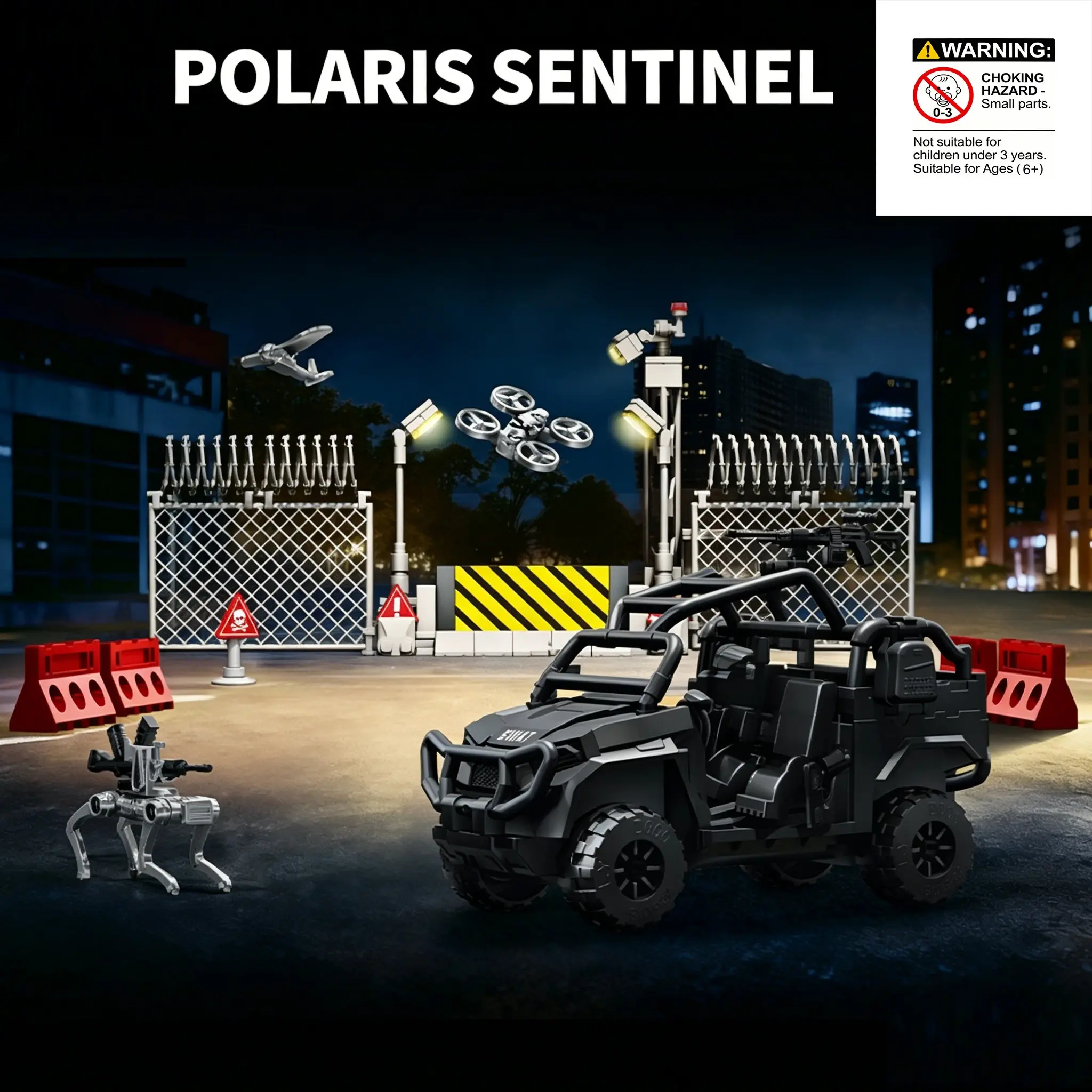 Special Police Building Block Set, Armored Vehicle Model, Assembly Toy, Weapon Equipment, Scene Model, Rotatable Parts, Holiday Gift, Building Sets