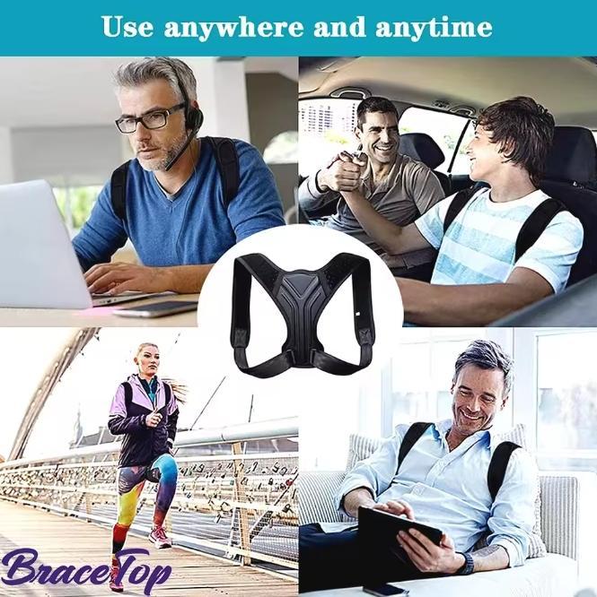 Adjustable back shoulder posture corrector belt clavicle spinal support home office sport upper back neck brace
