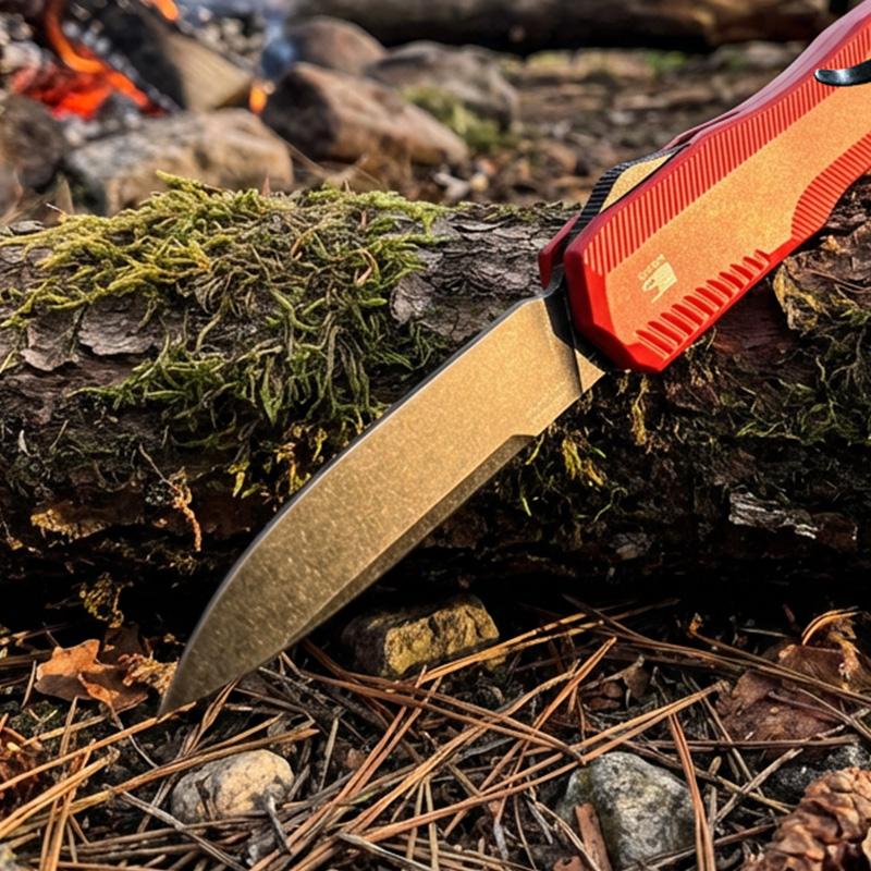 EDC Folding Pocket Knife – Lightweight Compact Utility Knife with Anti-Slip Nylon Handle, Durable Outdoor Tool for Camping, Hiking, Fishing, Survival & Everyday Carry