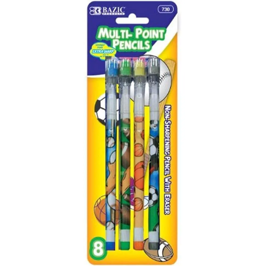 Push-A-Point Pencil, , 8 Per Pack
