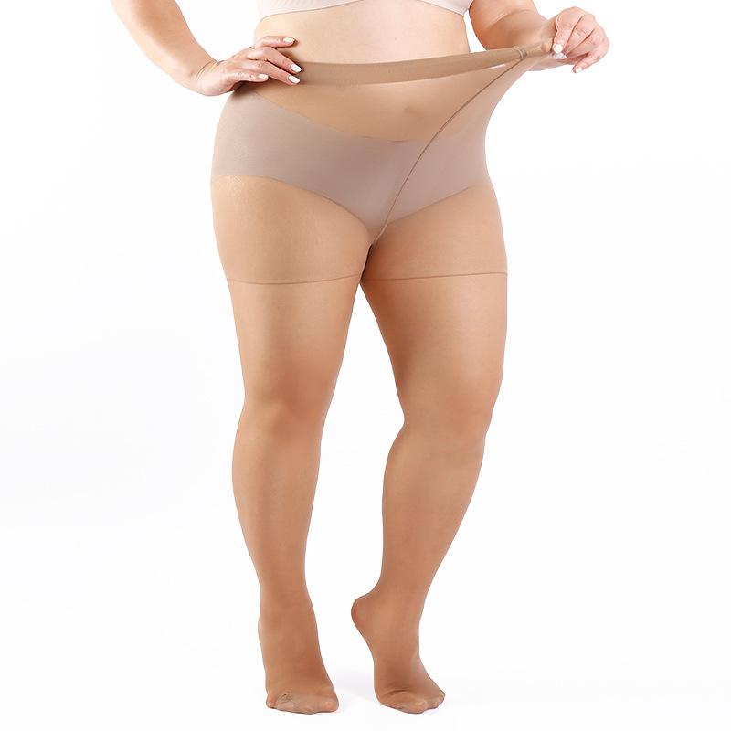 Women Ultra Thin Natural Nude Look Pantyhose High Waist Slimming Fake Bare Legs Transparent Skin Tone Tights for Spring Summer