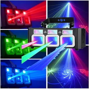 Dj party disco lights, RGB patterns and strobe Par light effects, projection lights support DMX512 and sound activation, stage lighting, party indoor dance floor, birthday party, bar, karaoke, KTV, Christmas, wedding performance, club light show
