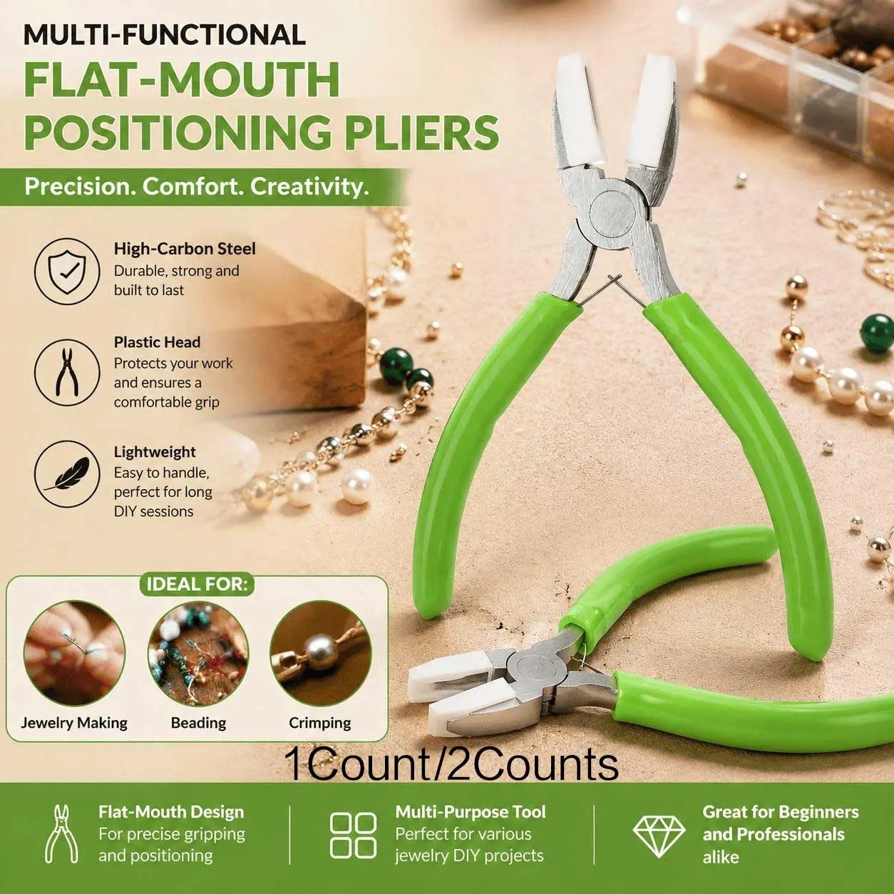 Multifunctional Jewelry Pliers: Precision Crimping, Wire Bending, Beading & DIY Craft Tool for Jewelry Making, Electronic Assembly, Metal Shaping, Slip-Resistant Durable Corrosion-Resistant Model Repair Kit