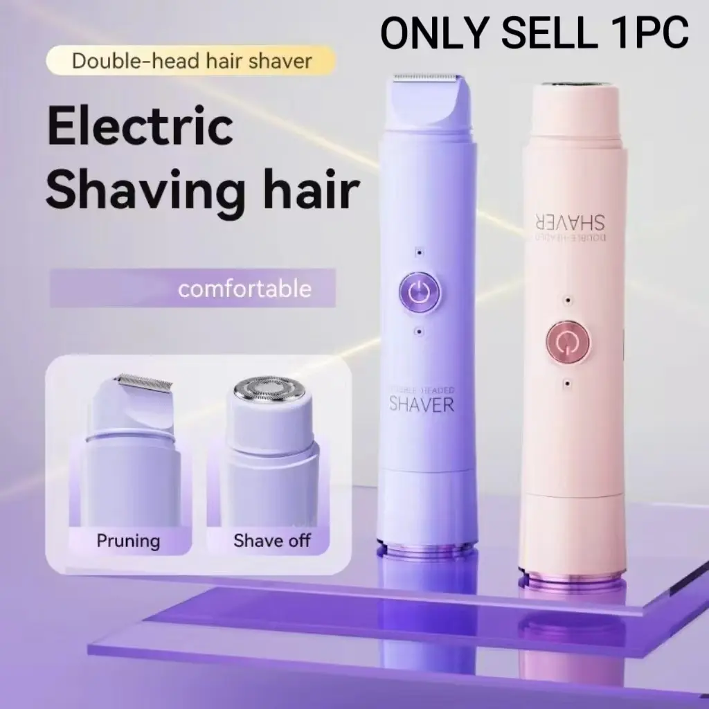 Dual-Head Electric Hair Remover, Full Body Shaving, Lightweight & Portable, Ideal for Parties, Dates, Travel, Qgy003 Model