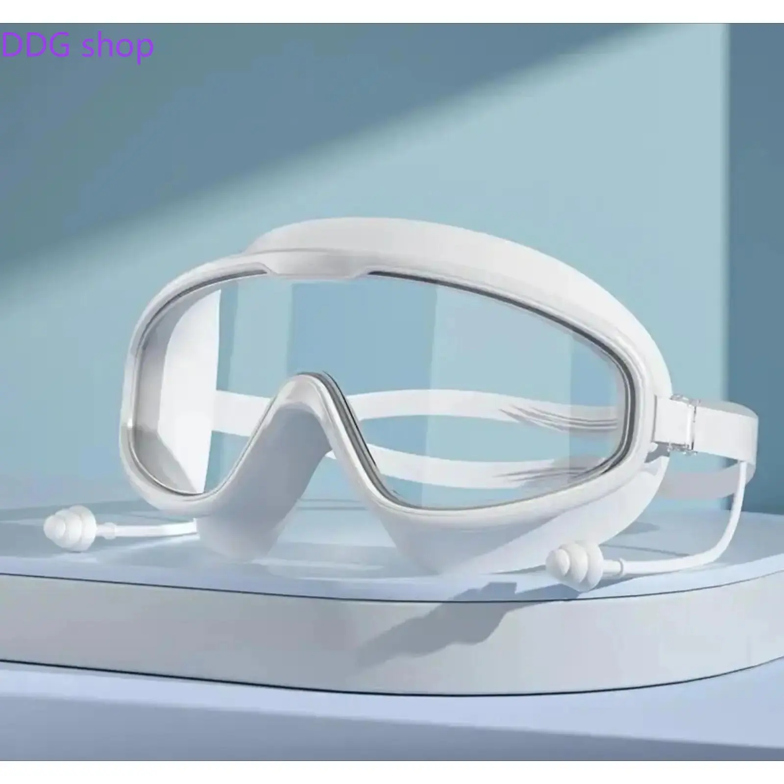 2-Pack Swim Goggles With Built-In Integrated Ear Plugs, HD Clear Anti-Fog Fully Waterproof Protective Lenses, Comfort Swimming Eyewear Ideal For Daily Pool Training, Underwater Diving And All Kinds Of Outdoor Water Sports