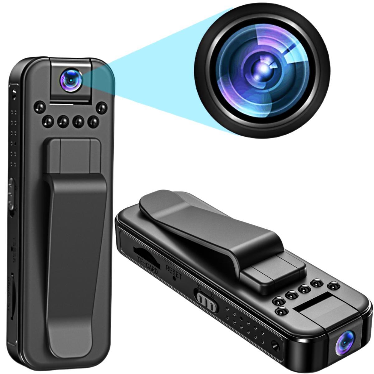 Wireless 1080P Vlog Body Camera, Wearable Body Cam with Night-Vision & 180 °         Rotation Lens – Lightweight Camcorder for Outdoor Recording & Travel